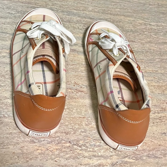 Coach Barrett plaid sneakers - Picture 2 of 13
